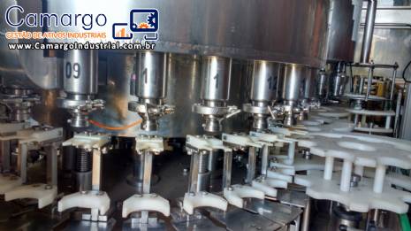 Envasadora tampadora rotativa 25 bicos frasco garrafas célula de carga Zegla